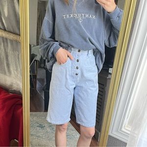 Rio by Stephen Mardon Vintage Button Fly Denim Shorts- XS